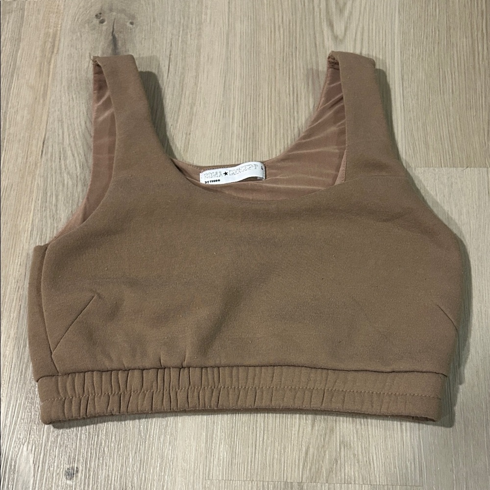 Elegant Tan Women's Crop Top